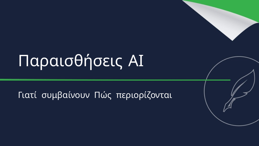 Παραισθήσεις AI: τι είναι και πώς να τις αντιμετωπίσετε
